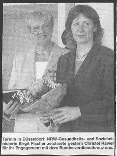 Bundesverdienstkreuz1 Bundesverdienstkreuz für Christel Räwer